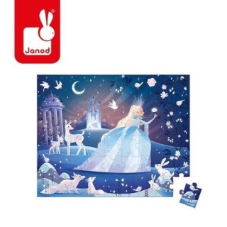 JANOD Puzzle w walizce Lodowa magia 54 elementy 5+