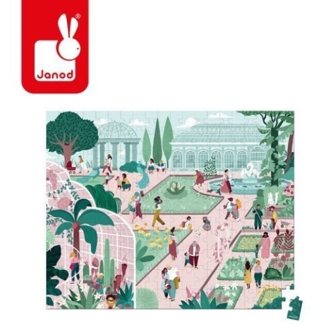 JANOD Puzzle w walizce Ogród botaniczny 200 elementów 7+