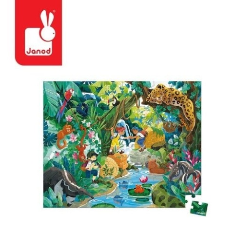 Puzzle w walizce Przygoda w kraju Inków - 100 elementów - Janod