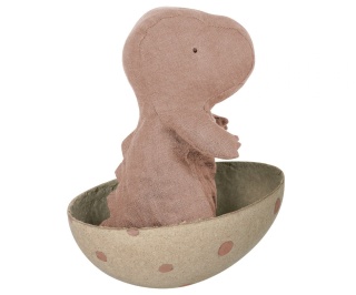 Maileg Maskotka dinozaur w jajku - Gantosaurus in egg, Small - Rose