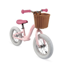 JANOD Metalowy rowerek biegowy Bikloon Vintage 3+ różowy