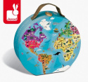 JANOD Puzzle w walizce dwustronne Błękitna planeta 208 elementów JANOD Puzzle w walizce dwustronne Błękitna planeta 208 elementów
