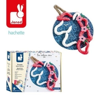 Zestaw kreatywny Dziergana dekoracja Jednorożec 8+ Janod