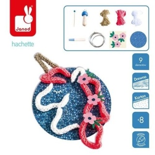 Zestaw kreatywny Dziergana dekoracja Jednorożec 8+ Janod