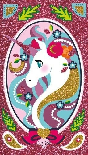 JANOD Zestaw kreatywny Magiczny brokat Jednorożce 7+