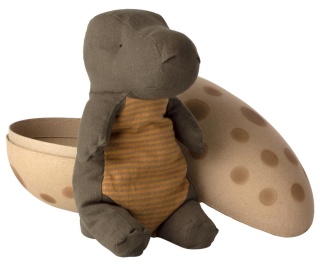 Maileg Maskotka dinozaur w jajku - Gantosaurus in egg, Medium, Dusty green