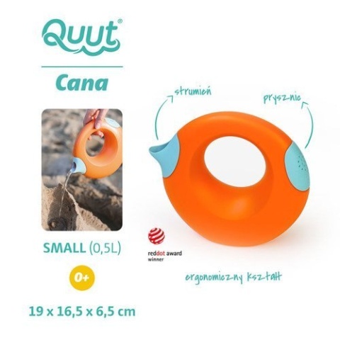 QUUT Konewka mała Cana Mighty Orange + Vintage Blue