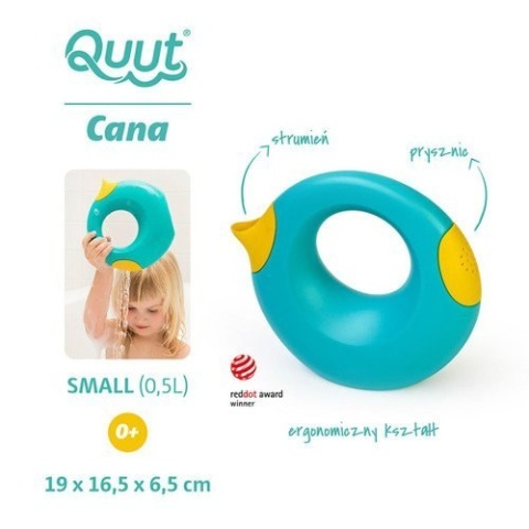 QUUT Konewka mała Cana Lagoon green + Mellow Yellow