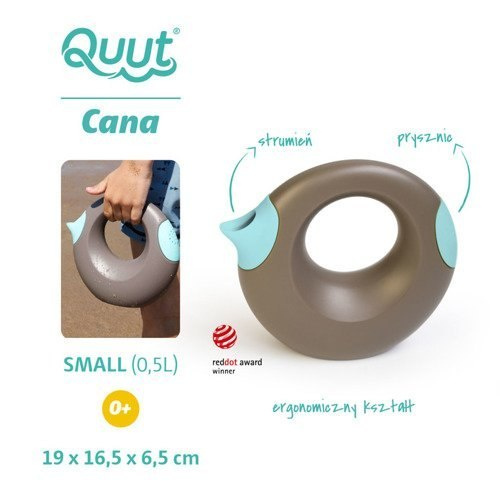 QUUT Konewka mała Cana Bungee Grey + Vintage Blue QUUT Konewka mała Cana Bungee Grey + Vintage Blue