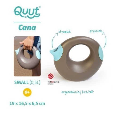 QUUT Konewka mała Cana Bungee Grey + Vintage Blue