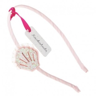 Rockahula Kids - opaska na włosy Shimmer Shell Alice Band pink