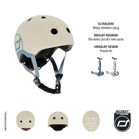 manustore.pl SCOOTANDRIDE Kask XXS-S dla dzieci 1-5 lat Ash manustore.pl SCOOTANDRIDE Kask XXS-S dla dzieci 1-5 lat Ash