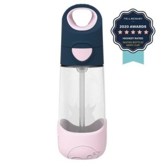 Bidon tritanowy ze słomką 450ml, Indigo Rose B.Box