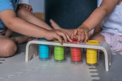 JANOD Drewniana układanka Sortowanie kolorów Essentiel JANOD Drewniana układanka Sortowanie kolorów Essentiel
