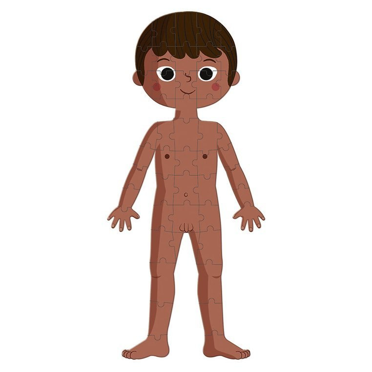 JANOD Puzzle edukacyjne gigantyczne Ciało człowieka 50, 75 i 100 elementów 5 +