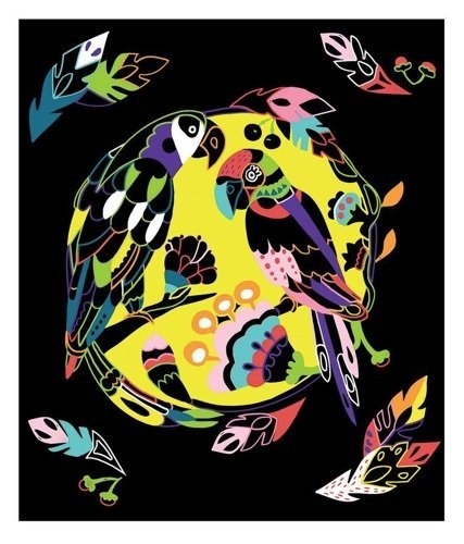 JANOD Zestaw kreatywny do zdrapywania Zwierzęta świata 5+