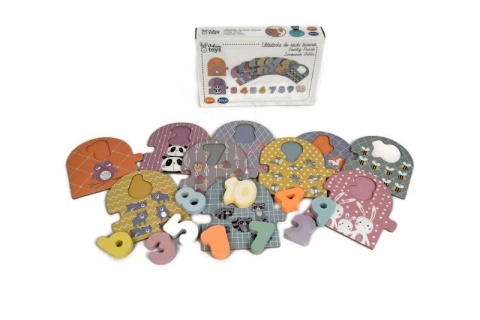 ADAM TOYS Puzzle do nauki liczenia 1-10