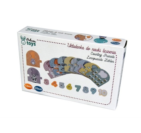 ADAM TOYS Puzzle do nauki liczenia 1-10