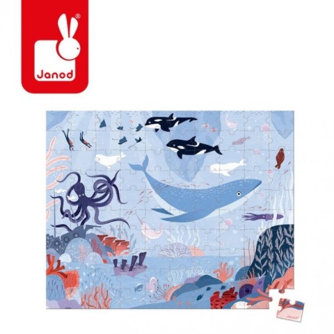 JANOD Puzzle w walizce Ocean Arktyczny 100 elementów 6+