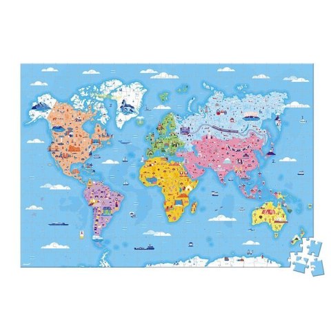 Janod Puzzle edukacyjne z figurkami 3D Cuda świata 350 elementów 7 + Janod Puzzle edukacyjne z figurkami 3D Cuda świata 350 elementów 7 +