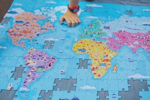 Janod Puzzle edukacyjne z figurkami 3D Cuda świata 350 elementów 7 + Janod Puzzle edukacyjne z figurkami 3D Cuda świata 350 elementów 7 +