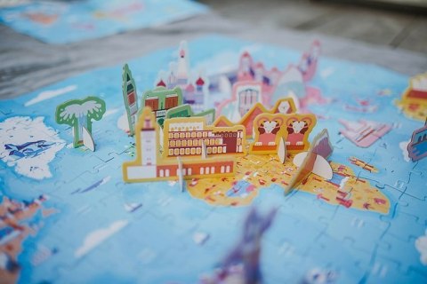 Janod Puzzle edukacyjne z figurkami 3D Cuda świata 350 elementów 7 + Janod Puzzle edukacyjne z figurkami 3D Cuda świata 350 elementów 7 +