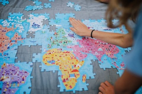 Janod Puzzle edukacyjne z figurkami 3D Cuda świata 350 elementów 7 + Janod Puzzle edukacyjne z figurkami 3D Cuda świata 350 elementów 7 +