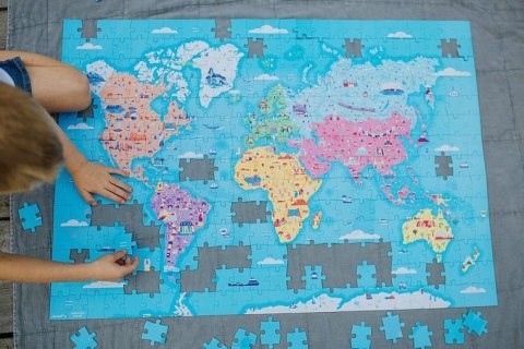 Janod Puzzle edukacyjne z figurkami 3D Cuda świata 350 elementów 7 + Janod Puzzle edukacyjne z figurkami 3D Cuda świata 350 elementów 7 +