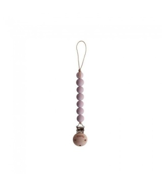 MUSHIE Koralikowa zawieszka do smoczka Halo Mauve