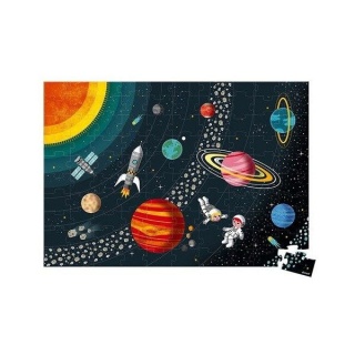 Puzzle edukacyjne Układ słoneczny - 100 elementów - Janod