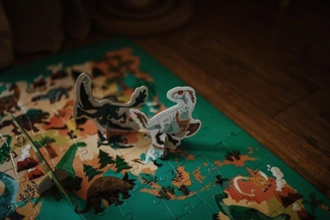 JANOD Puzzle edukacyjne z figurkami Dinozaury 3D 200 el. 6+ JANOD Puzzle edukacyjne z figurkami Dinozaury 3D 200 el. 6+