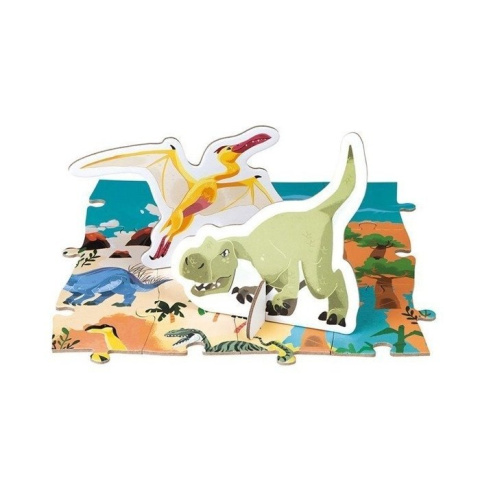 JANOD Puzzle edukacyjne z figurkami Dinozaury 3D 200 el. 6+ JANOD Puzzle edukacyjne z figurkami Dinozaury 3D 200 el. 6+
