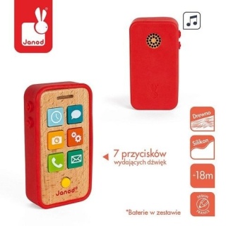 Drewniany telefon z dźwiękami Janod