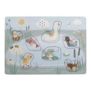 Little Dutch Puzzle dźwiękowe Little Goose