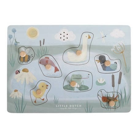 Little Dutch Puzzle dźwiękowe Little Goose