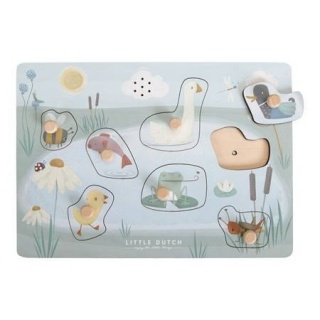 Little Dutch Puzzle dźwiękowe Little Goose
