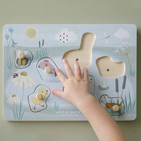 Little Dutch Puzzle dźwiękowe Little Goose