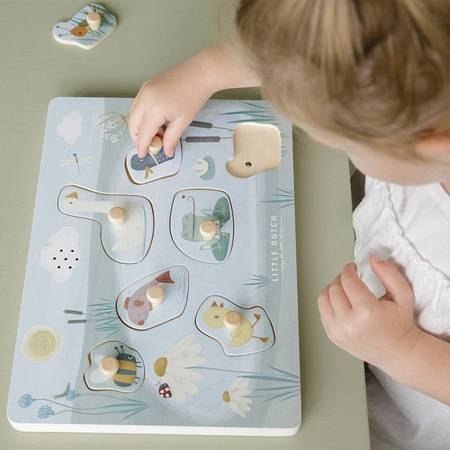 Little Dutch Puzzle dźwiękowe Little Goose