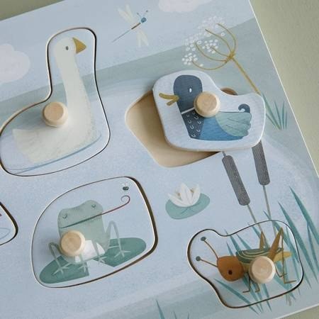 Little Dutch Puzzle dźwiękowe Little Goose