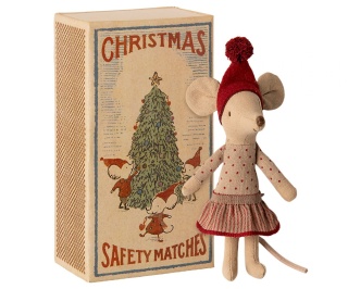 MAILEG Christmas mouse in box - Big sister