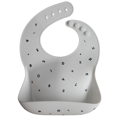 manustore.pl MUSHIE śliniak silikonowy Letters White