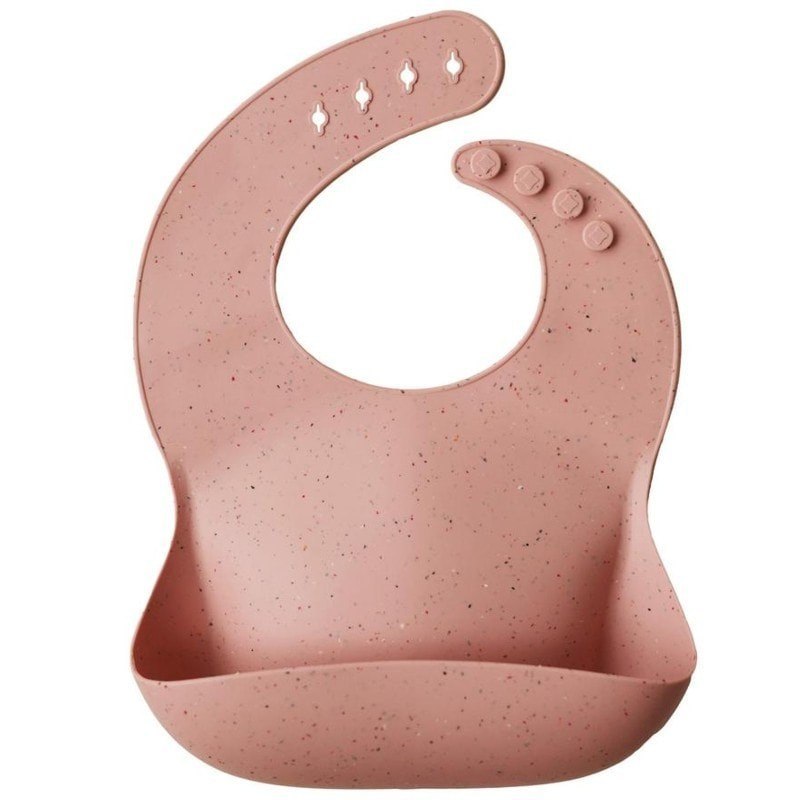 manustore.pl MUSHIE śliniak silikonowy Peach Terazzo manustore.pl MUSHIE śliniak silikonowy Peach Terazzo