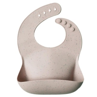 MUSHIE śliniak silikonowy Sand Terrazzo