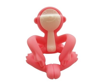 Mombella Gryzak Zabawka Małpka Pink