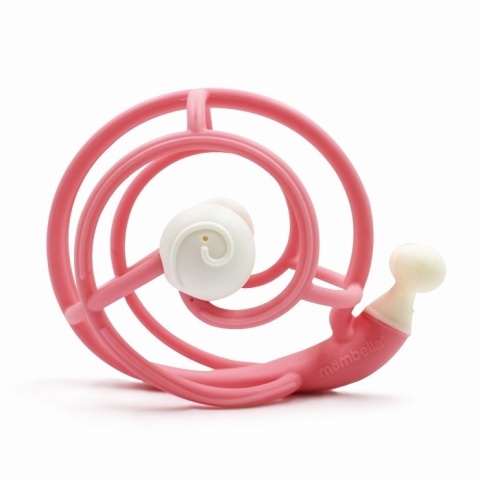 manustore.pl Mombella Gryzak z Grzechotką Ślimak Pink