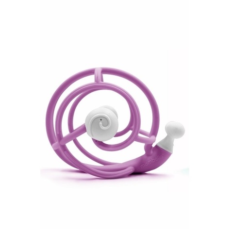 manustore.pl Mombella Gryzak z Grzechotką Ślimak Purple