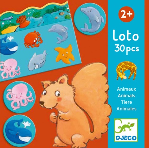 DJECO Gra edukacyjna lotto ZWIERZĘTA