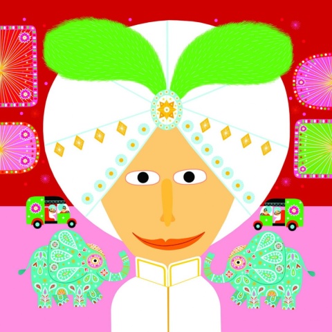 DJECO Zestaw artystyczny z naklejkami dla maluchów TWARZE 3-6 lat