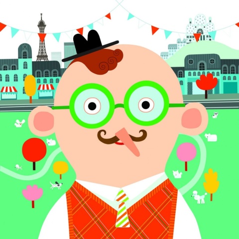 DJECO Zestaw artystyczny z naklejkami dla maluchów TWARZE 3-6 lat