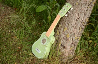 JOUECO Drewniana gitara klasyczna 6-strunowa